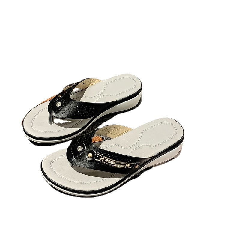 Damen bequeme Zehentrenner-Sandalen mit hochqua- litativem Fußbett und modischem Design Stalluxe
