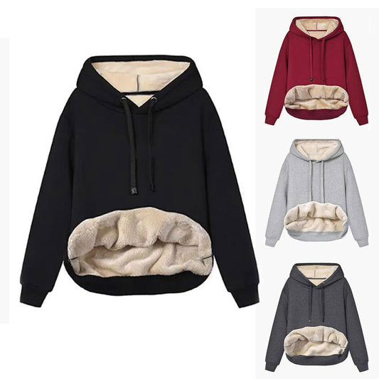 Damen Kuscheliger Kapuzenpullover mit Fleece-Futter Stalluxe