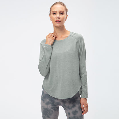 Damen Atmungsaktives Langarmshirt mit innovativem Design und Rückenschnitt Stalluxe
