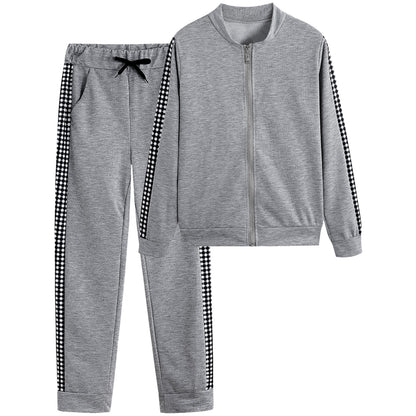 Women's Sporty Zip-Up Tracksuit Set Stalluxe