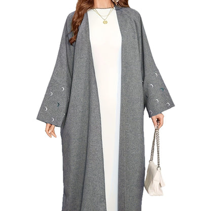 Damen Lange Kimono Jacke mit eleganten Details Stalluxe