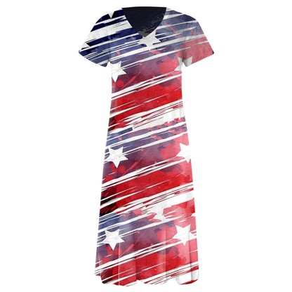 Women's Graphic Maxi Dress Stalluxe