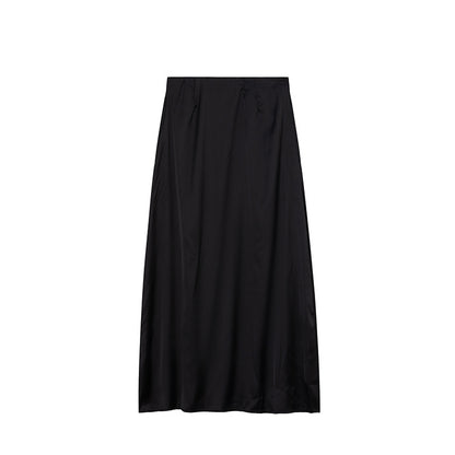 Damen Maxirock aus hochwertigem Satin mit elegantem Schnitt und fließendem Fall Stalluxe