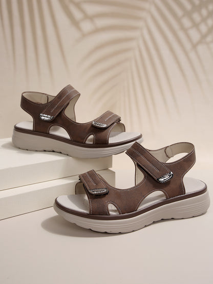 Damen Komfortable anatomische Sandalen mit verstellbaren Riemen und ergonomischer Sohle Stalluxe