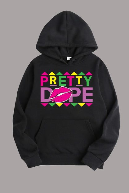 Damen Hoodie mit kreativem Grafikdruck Stalluxe