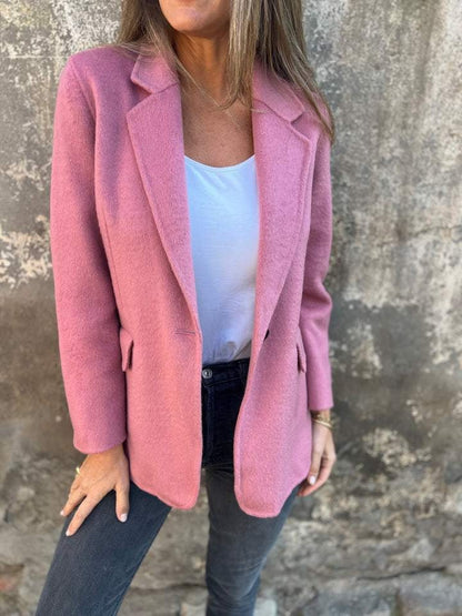 Damen modischer Blazer mit weichem Stoff und eleganten Details Stalluxe