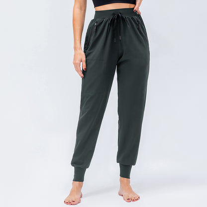 Damen sportive Jogginghose mit verstellbarem Bund und Seitentaschen Stalluxe