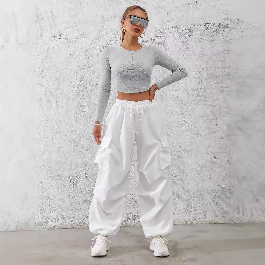 Damen Cargo-Hose im urbanen Utility-Stil mit seitlichen Taschen Stalluxe