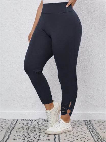 Damen Hochbundige Leggings mit stilvollen Schnittdetails Stalluxe