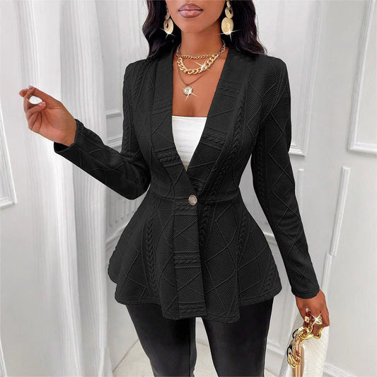 Damen elegante Blazerjacke mit strukturiertem Design und taillierter Silhouette Stalluxe
