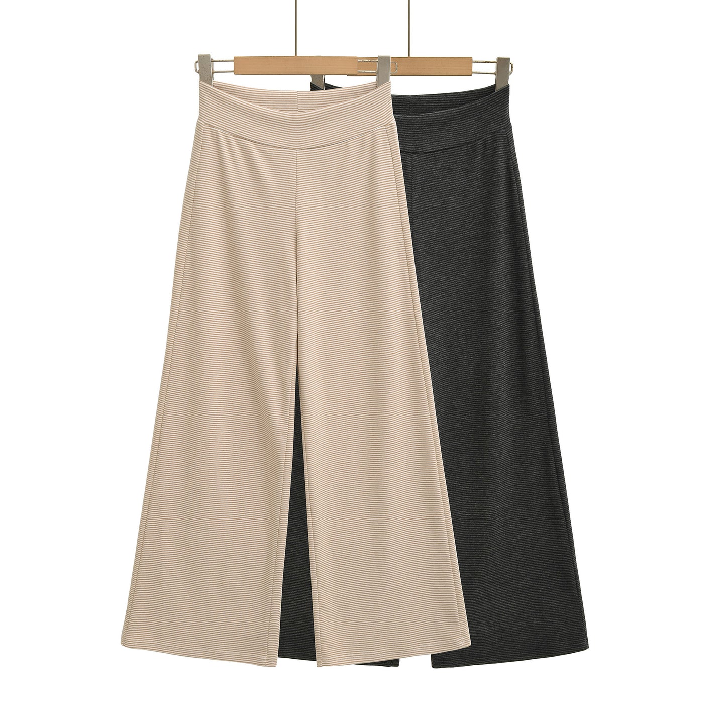 Damen weite Jersey-Hose mit hohem Bund Stalluxe