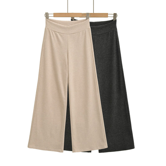 Damen weite Jersey-Hose mit hohem Bund Stalluxe