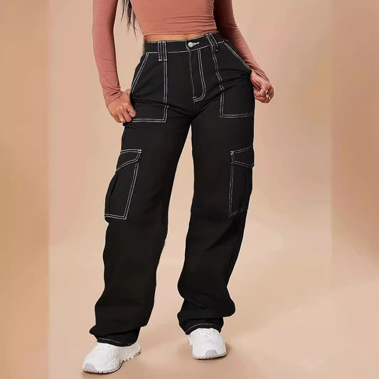 Damen Cargo-Hose mit praktischen Taschen und angesagtem Schnitt Stalluxe