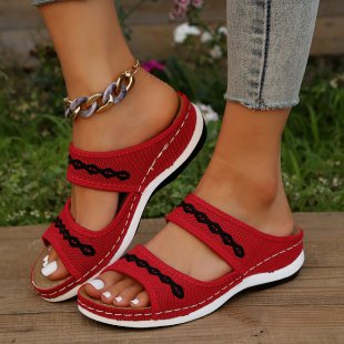 Damen Schlupfsandalen mit modischem Riemendesign Stalluxe