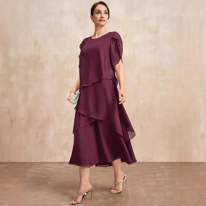 Damen Luftiges Maxikleid mit Schichten Stalluxe