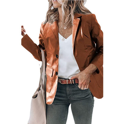 Damen eleganter Blazer mit zwei Taschen und zeitlosem Schnitt Stalluxe