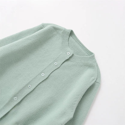 Damen Kurze Strickjacke mit Knopfverschluss und Rippdetails Stalluxe