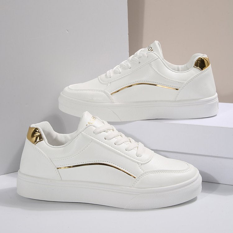 Damen Sportliche Sneakers mit holographischen Akzenten Stalluxe