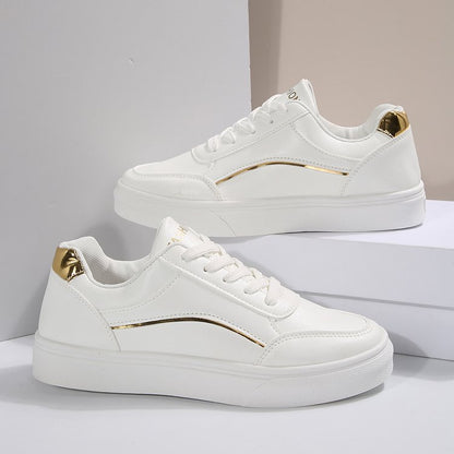 Damen Sportliche Sneakers mit holographischen Akzenten Stalluxe