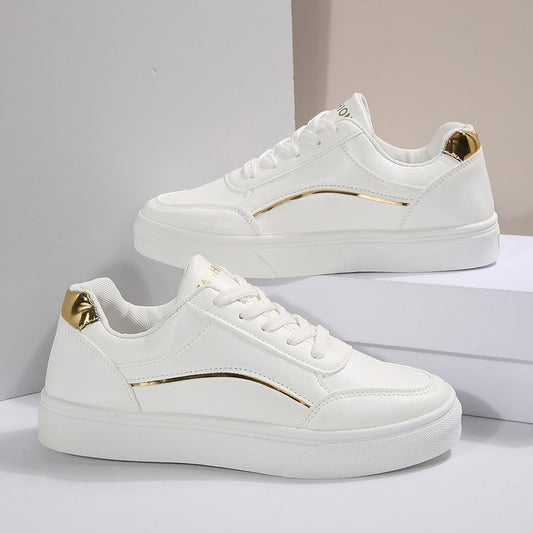 Damen Sportliche Sneakers mit holographischen Akzenten Stalluxe