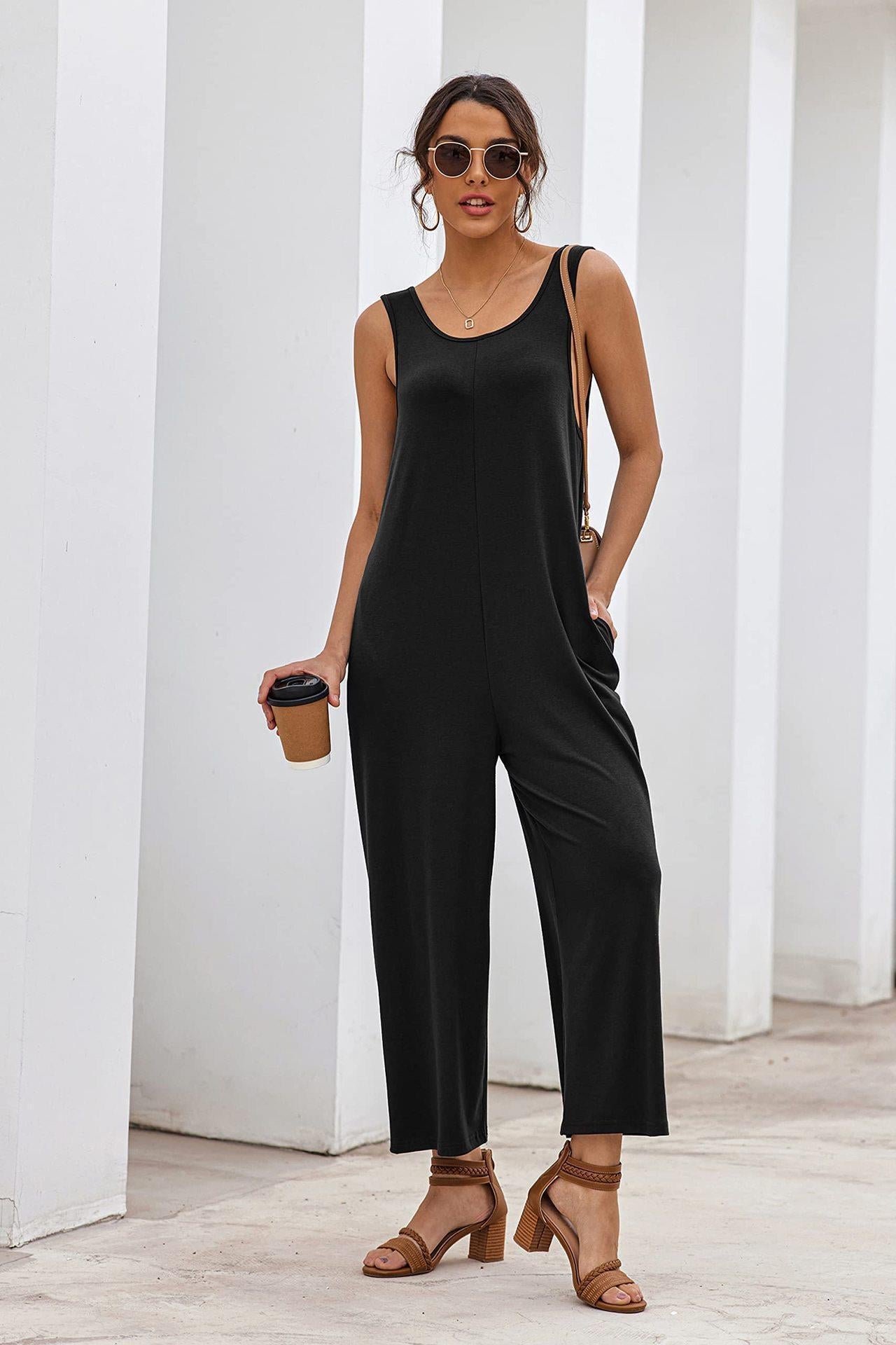Damen Overall mit weit geschnittenem Bein Stalluxe