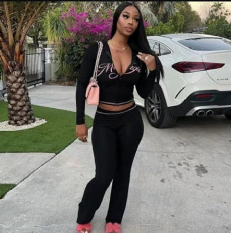Damen Sport-Leggings und Oberteil Set mit animalischem Print Stalluxe