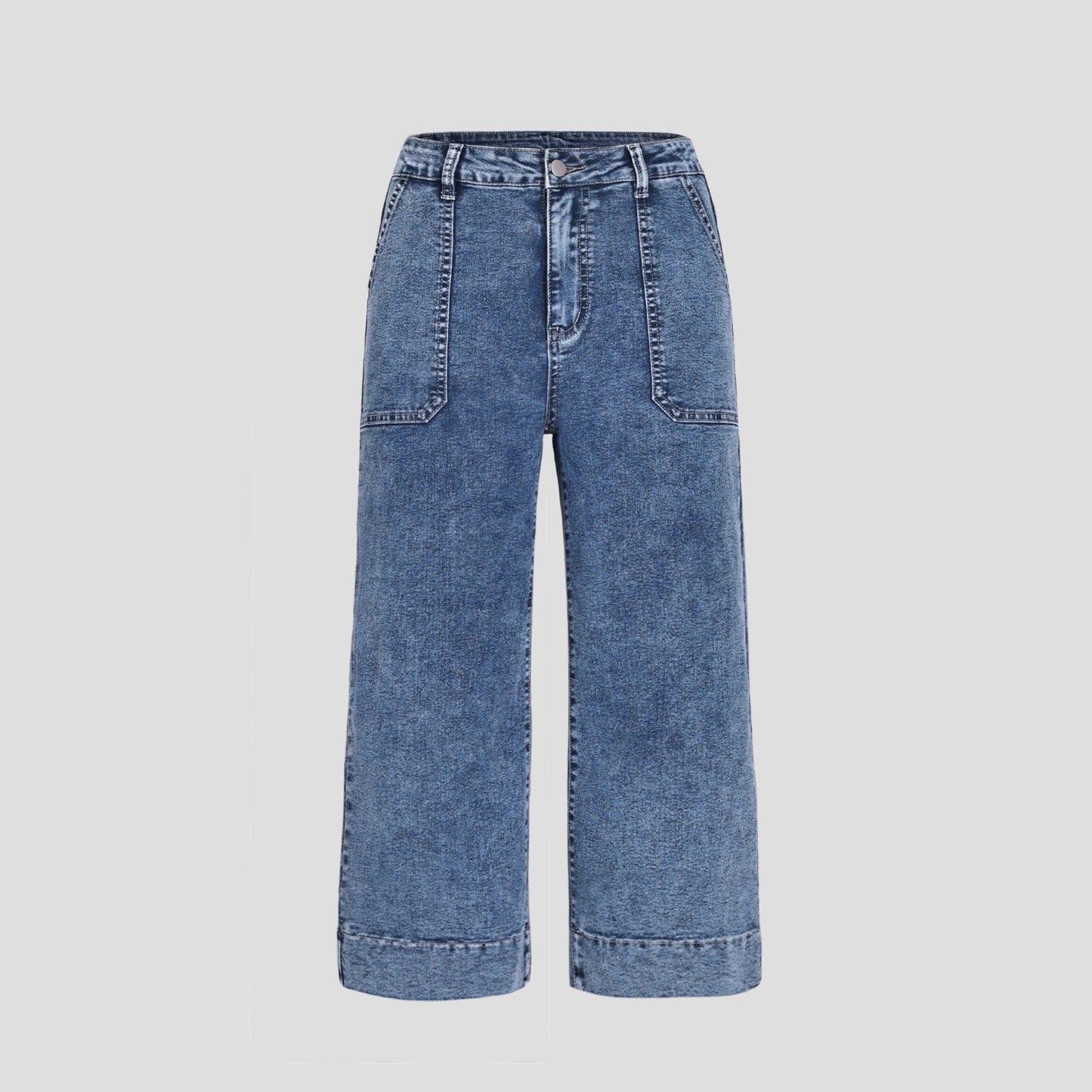 Damen Hochgeschnittene Culottes aus Denim Stalluxe