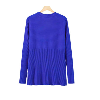 Damen Feinstrickpullover mit strukturiertem Design und Rundhalsausschnitt Stalluxe