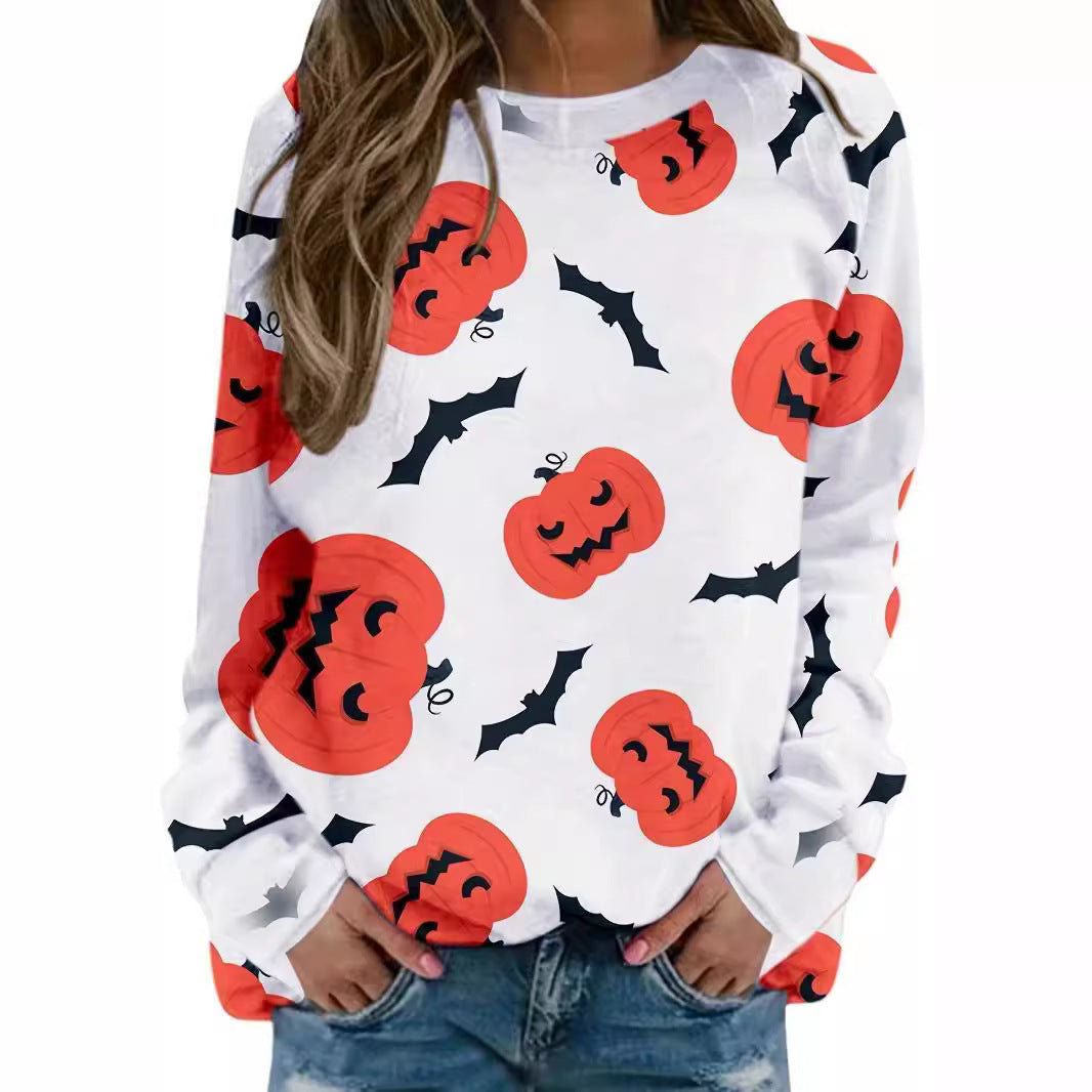 Damen lässiges Sweatshirt mit Halloween-Motiv und bequemer Passform Stalluxe