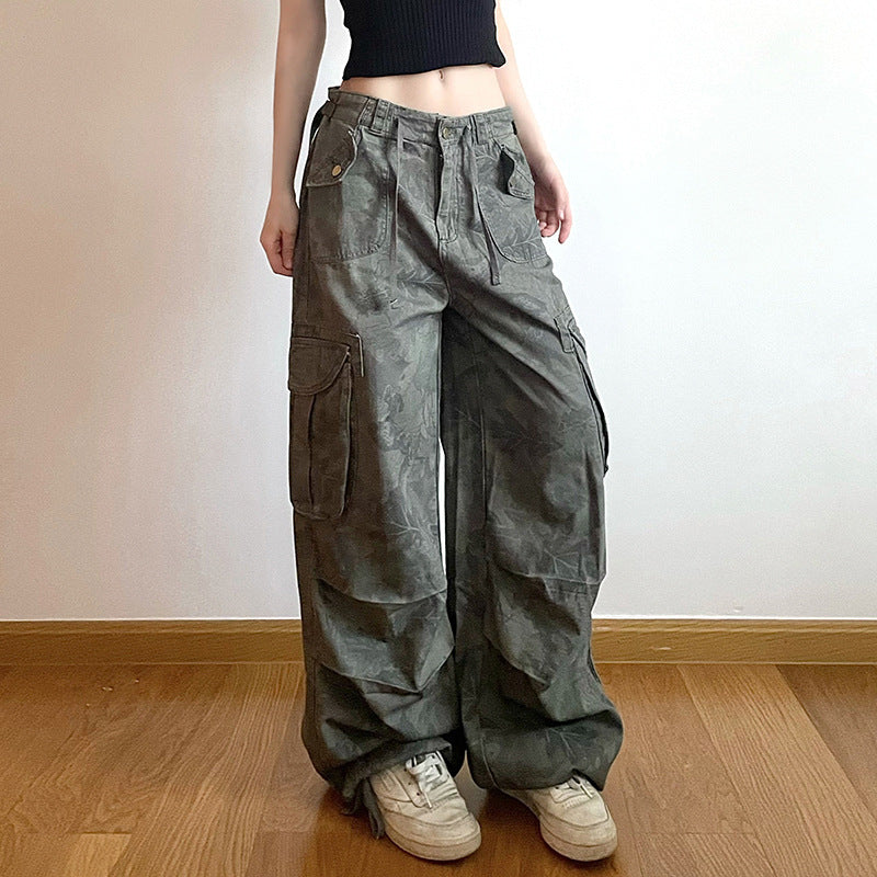 Damen Cargohose mit verstellbarem Bund und vielseitigen Taschen Stalluxe