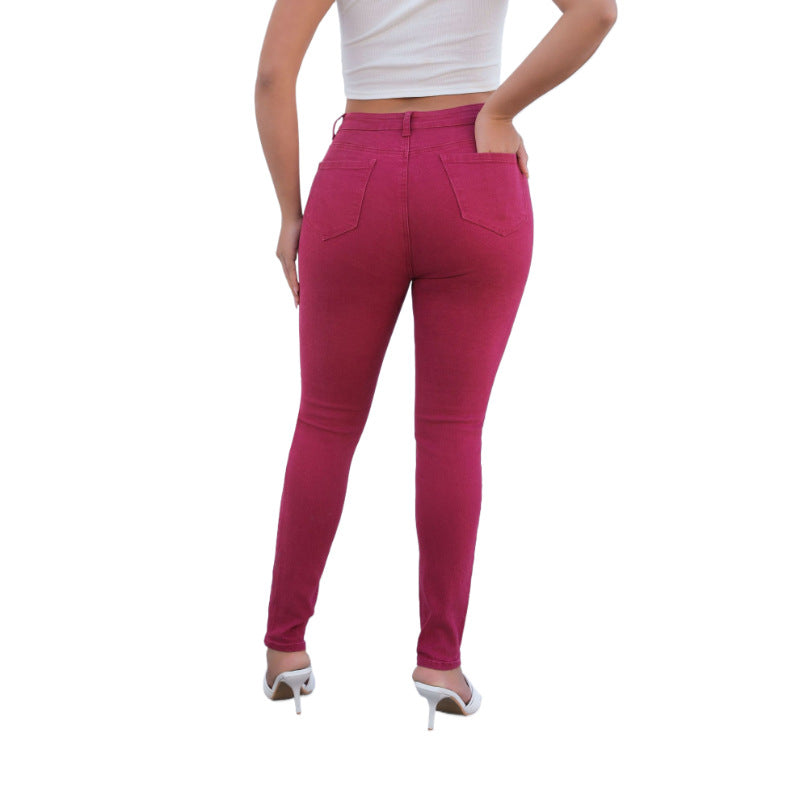 Damen High-Waist Skinny Jeans mit figurbetonter Passform Stalluxe