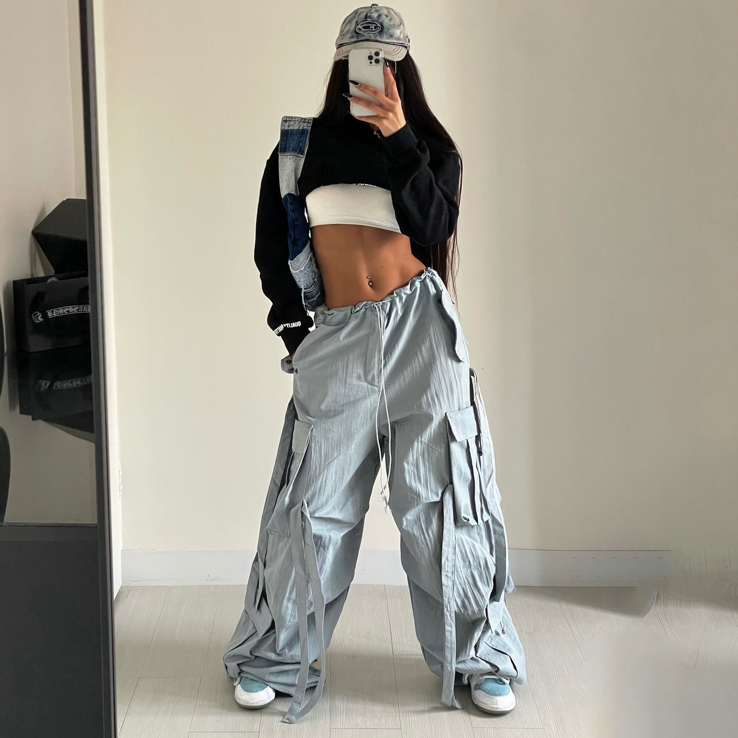 Damen Cargo-Hose mit stylischen Schnürdetails und lässigem Schnitt Stalluxe