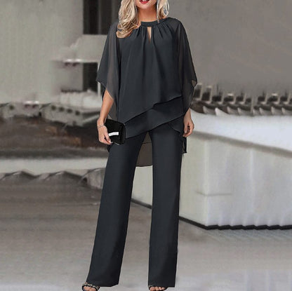 Damen Set aus luftiger Tunika und eleganten Palazzo-Hosen Stalluxe