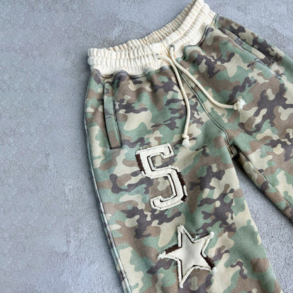 Damen Camouflage-Hoodie und Jogginghose Set Stalluxe