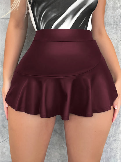 Damen Rock mit voluminösem Saum Stalluxe
