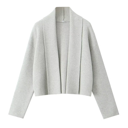 Damen lässige Strickjacke mit offenem Design und V-Ausschnitt Stalluxe