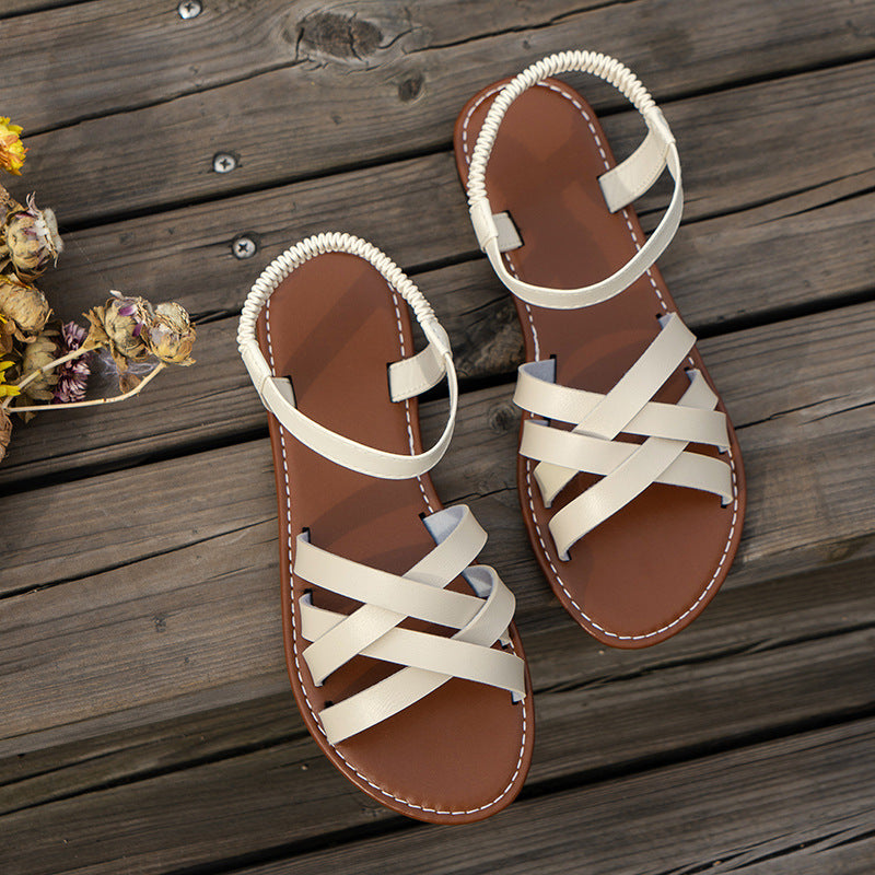 Damen Riemchensandalen mit komfortablem Fußbett und eleganten Details Stalluxe