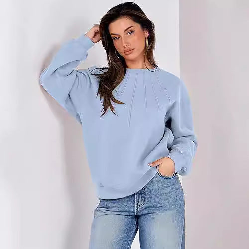 Damen Oversize Sweatshirt mit strukturiertem Design Stalluxe