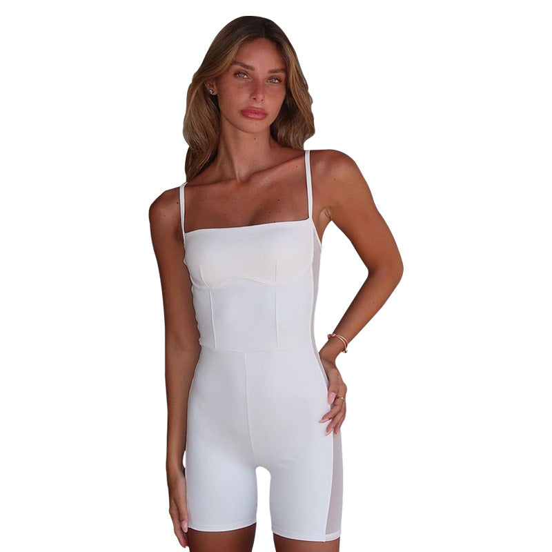 Damen Komfortabler Body mit schmalen Trägern und figurbetonter Silhouette Stalluxe