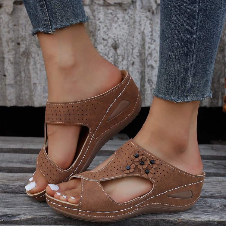 Damen Bequeme und stilvolle Sandalen mit offenem Zehenbereich Stalluxe