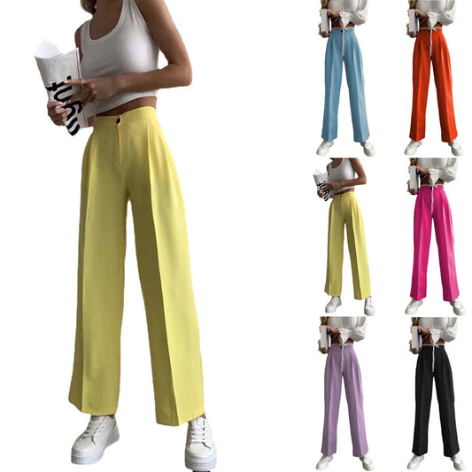 Damen Weite Palazzo-Hose mit elastischem Bund und praktischen Taschen Stalluxe