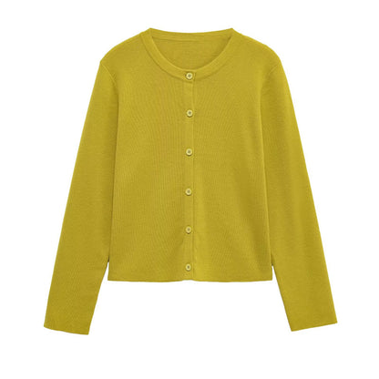Damen lässige Strickjacke mit feinen Knopfdetails Stalluxe