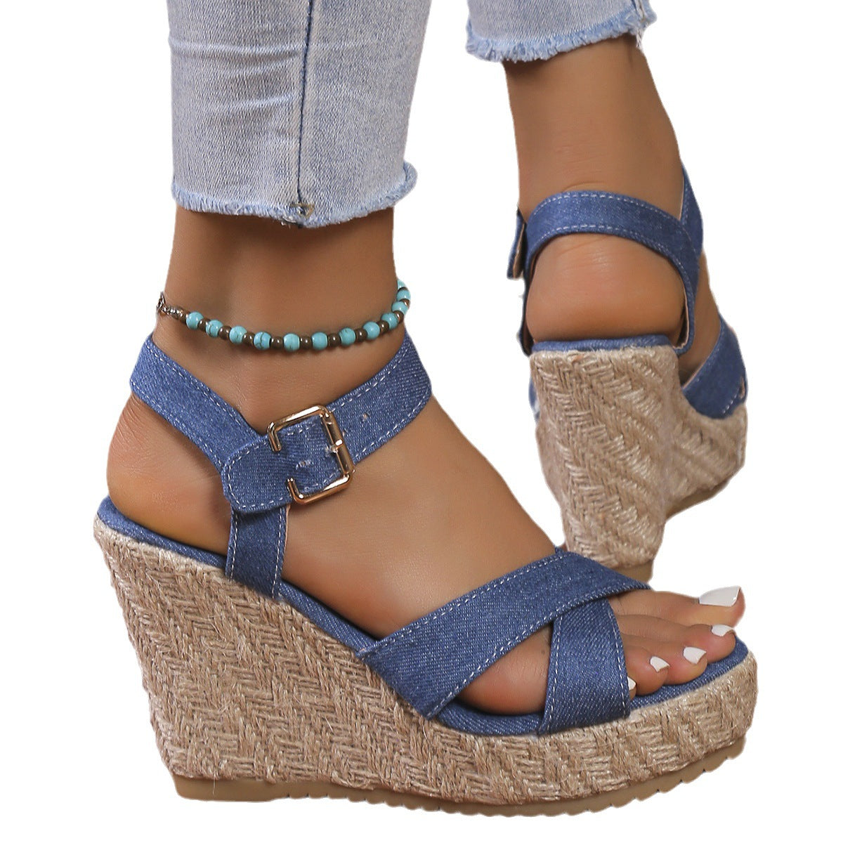 Damen modische Espadrilles mit verstellbarem Riemen Stalluxe