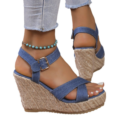 Damen modische Espadrilles mit verstellbarem Riemen Stalluxe