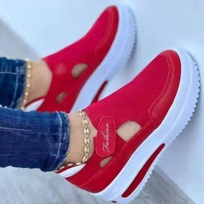 Damen Slip-On Sneakers mit rutschfester Sohle und atmungsaktiver Oberfläche Stalluxe