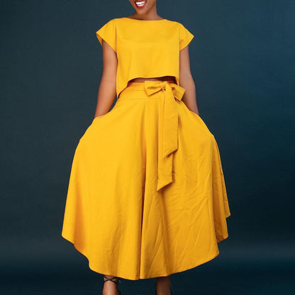 Damen asymmetrisches Maxikleid mit Wickelgurt Stalluxe