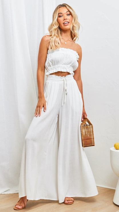 Damen luftiger Maxi-Rock mit tailliertem Gummibund und praktischen Seitentaschen Stalluxe