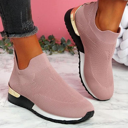 Damen modische Sneakersocke mit atmungsaktiver Mesh-Oberfläche Stalluxe