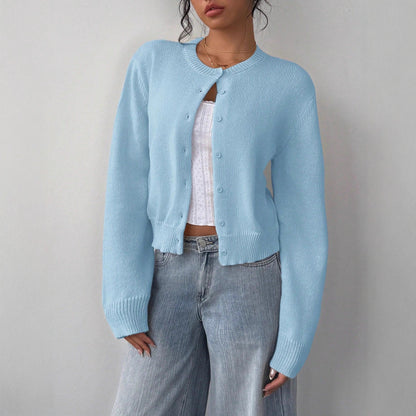 Damen Strickjacke mit feiner Textur und eleganter Knopfleiste Stalluxe