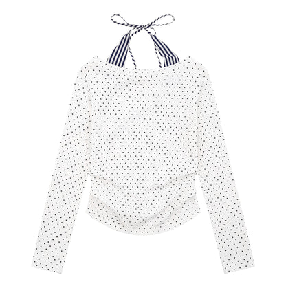 Damen Langarmshirt mit verspieltem Grafikdesign Stalluxe